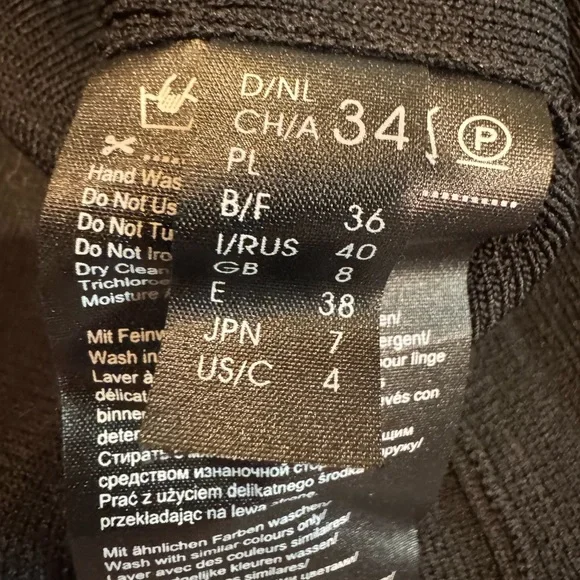 Black Women's Cardigan with lace trim - Picture 9 of 9